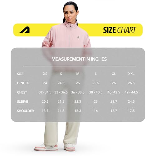 Image of Boldfit Windcheater Jacket for Women, Lightweight & Wind-Resistant with Reflective Cool Jacket for Women, Relaxed Fit-Stylish Windbreaker for Outdoor with Zipper Pockets