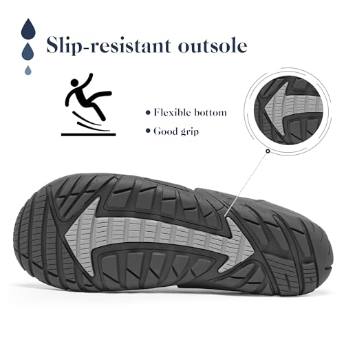 Image of SOBASO Water Shoes Women Men Hiking Dry Aqua Beach Swim Surf Shoes for Outdoor Fish Hiking Pool