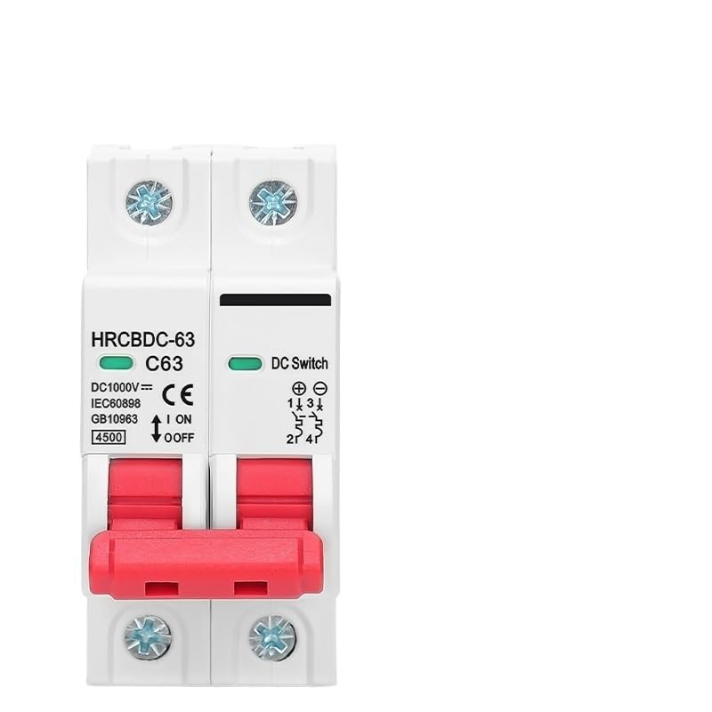 2P DC 1000 V solarny mini wyłącznik do systemu PV - miniaturowy wyłącznik DC MCB 6A-125A (2P, 25A)