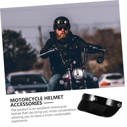 Visera de casco para moto compatible con cascos abiertos protección lluvia sol 2