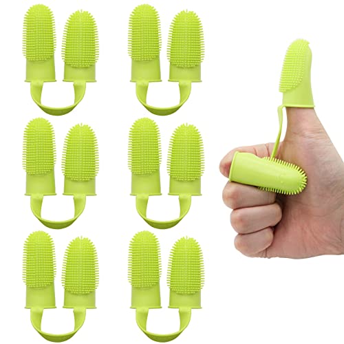 Koiernr Dog Toothbrush Kit, 6Pack Dog Finger Toothbrush For Dog Teeth Cleaning&Dog Dental Care, Cat Toothbrush Dog Tooth Brush Puppy Toothbrush Pet Toothbrush (Green (6-Pack)) #TOP1
