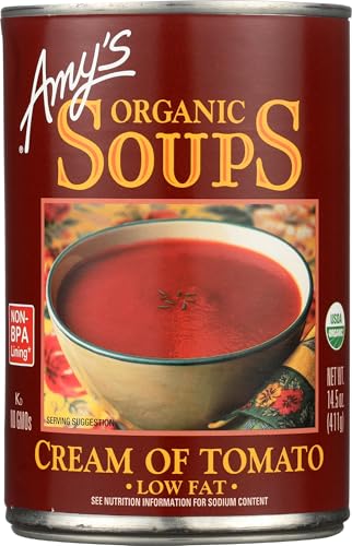 Amy's Soup, Organic Cream of Tomato, Low Fat, Gluten Free, 14.5 oz