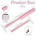 6 PCS Silicone Wax Stick Set, Hair Removal Waxing Spatulas, Non-Stick Wax Applicator Sticks for Hair, Reusable Silicone Stir Sticks (Pink)