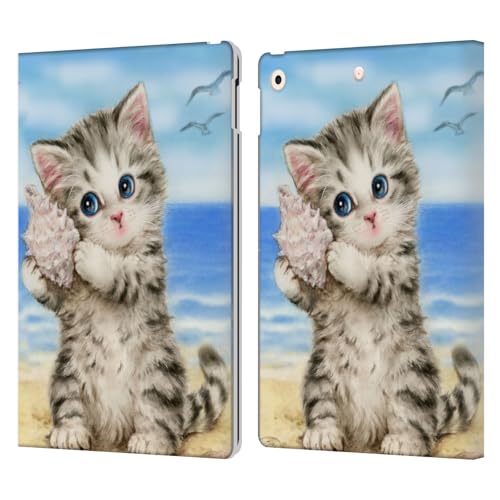 Pochette iPad 10.2 chaton coquillage pour un design unique et tendresse