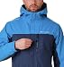 Columbia Pouring Adventure II Chaqueta para lluvia, Hombre, Azul (Collegiate Navy, Azure...
