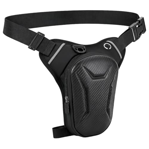Bolsa de muslo para motocicleta impermeable en carcasa rígida de EVA con bolsillos