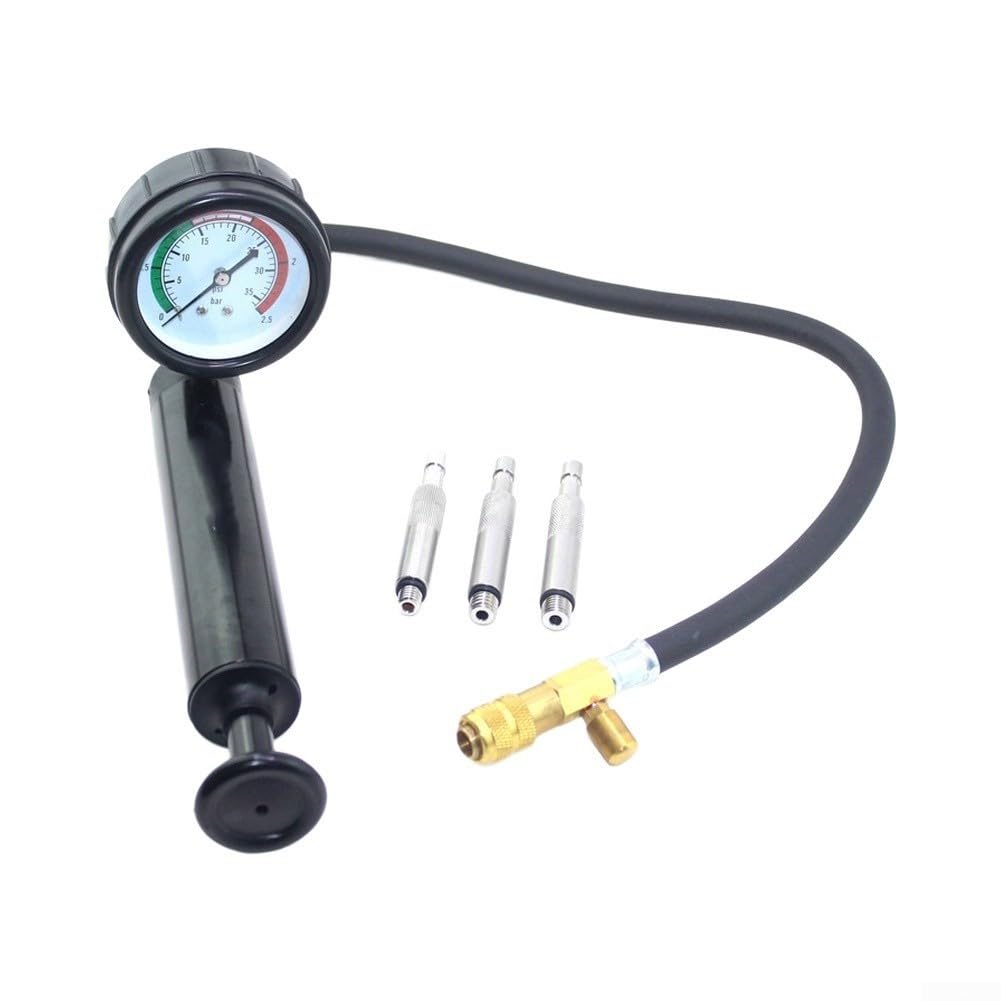Detector de fugas de motor fueraborda Probador de estanqueidad de aire compatible con 90890-06840, herramienta de presión de unidad inferior de hierro y plástico para mantenimiento de motores marinos
