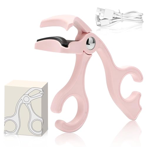 Beheizte Wimpernzange Elektrisch, Wimpernzange Beheizbar Randlos, Schnelles Aufheizen Wimpern Curler mit 65°C Hitze & 2-in-1 Tragbare Zange für alle Wimpern, Schneller, Lang Lasting, Rosa Beheizte Wimpernzange Elektrisch, Wimpernzange Beheizbar Randlos, Schnelles Aufheizen Wimpern Curler mit 65°C Hitze & 2-in-1 Tragbare Zange für alle Wimpern, Schneller, Lang Lasting, Rosa
