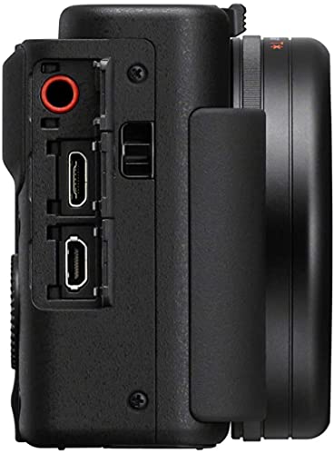 Sony Zv-1 Digital Camera Bundle With Water Resistant Gadget Bag, Monopod, 64Gb Memory Card, Card Reader + More | Point & Shoot Camera For Content Creators, Vlogging And Youtube #TOP6