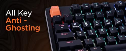 Image of VERITY Unifire 96 Gaming Keyboard and Mouse Set, RGB Backlit Mechanical Keyboard, Hot-Swappable, 6400 DPI Wireless Mouse, Black