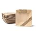 Price comparison product image BIOZOYG Palmware - Environmentally disposable tableware made out of palm leaves I 25 pieces Palm leaf Bowls 300ml 13cm square I Disposable Salad bowl - Dip Soup bowl - Serving bowls - Snack trays