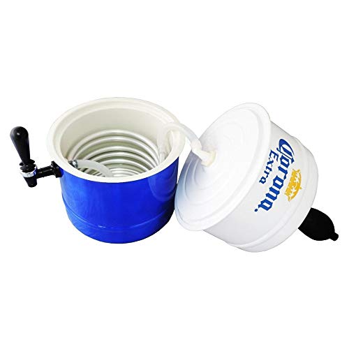 Chopeira Portátil Chopp 5,1 Litros - Azul e Branca Corona Extra Gelada até 4 horas