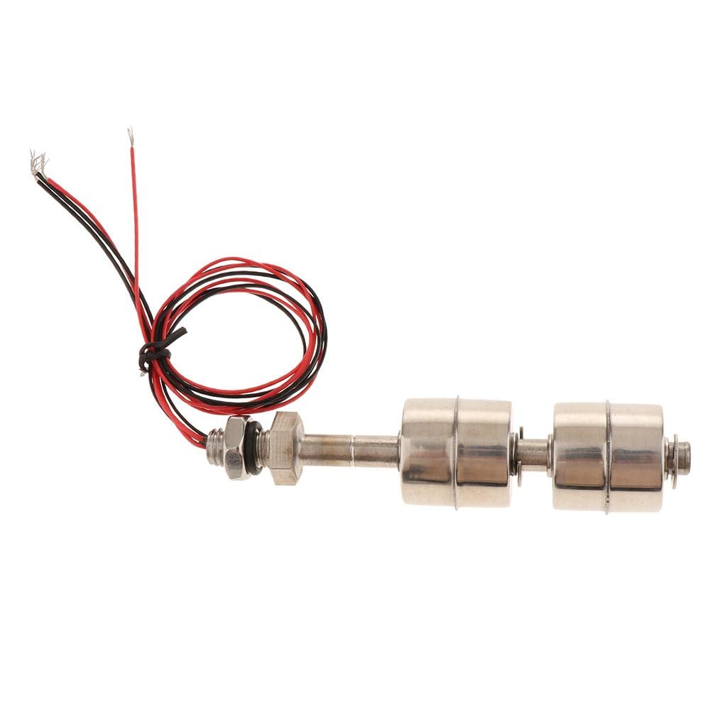 UJEAVETTE Double Stainless Steel Ball Vertical Liquid Water Level Sensor Float Switch L100mm-picture-38