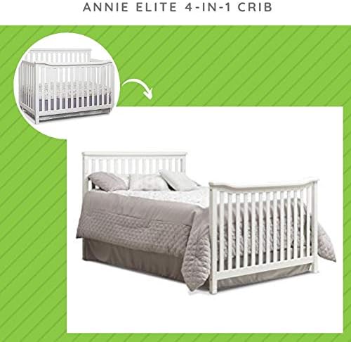 White Solid Wood Full Size Bed Conversion Kit