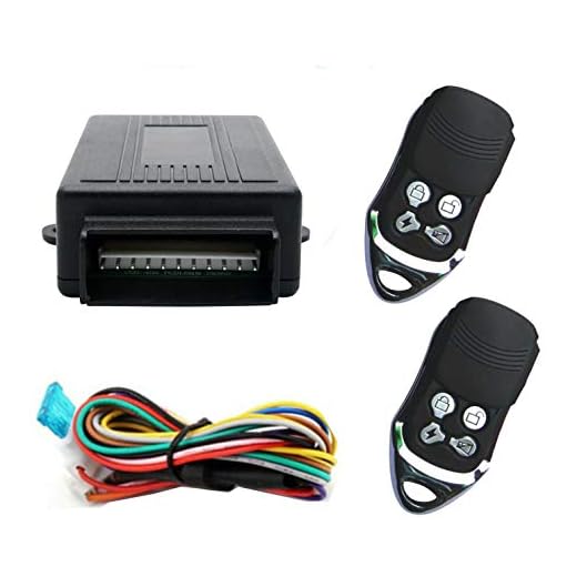 Dispositivo de Alarma antirrobo para automóvil, Riloer 60-100 Metros Alarma remota localizada, con Caja de Control + 2 Controles remotos de Cierre centralizado para automóvil de Repuesto