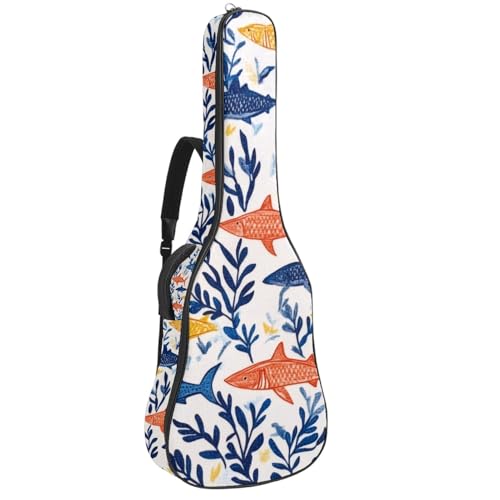 Sac guitare acoustique 109cm étanche avec double poche zippée