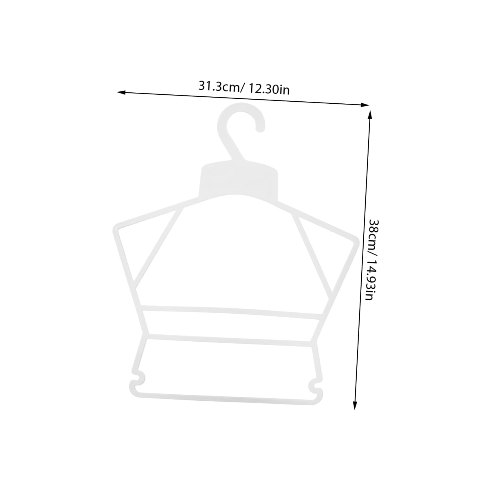 Cabilock Baby Hangers for Closet 10pcs Plastic Hangers Childrens Body Shape Hanger Swimwear Showing Hanger Easy to Use and Store