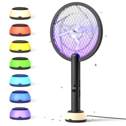 YISSVIC Electric Fly Swatter Bug Zapper Racket 4000V...