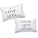 I love you and love you more couples pillowcases,couples / lovers Gift ( 19x29" Pillowcases)