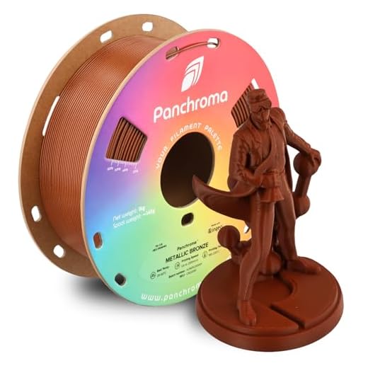 Polymaker Panchroma Metallic PLA Filament, Metallic Bronze 1.75mm 3D Printing Filament, 3D Printer PLA Filament, Fit Most FDM 3D Printers, 1kg Spool (2.2lbs)