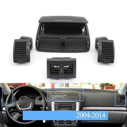 Rejilla de ventilación central con lamas orientables para salpicadero de Skoda Octavia 2 3