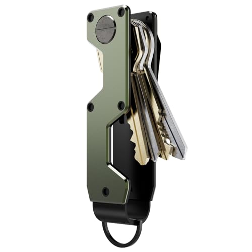 MINBERAND Key Organizer Compact Key Holder Metal Key Chain...