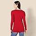 Amazon Essentials Women's Lightweight Long-Sleeve V-Neck Tunic Sweater (Available in Plus Size), Red, X-Large