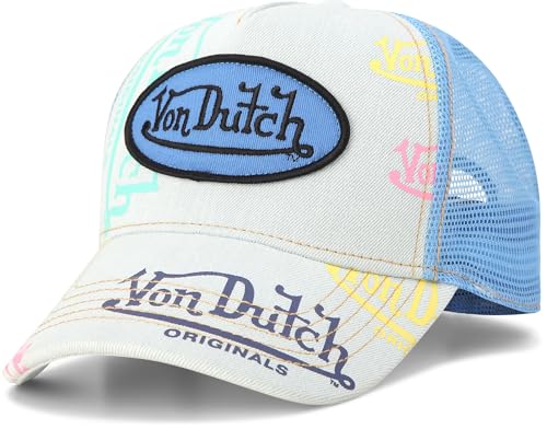 Von Dutch ���m�O���� �g���b�J�[�L���b�v - ���g���X�i�b�v�o�b�N�L���b�v �j�����p - ���߉\�ȃX�i�b�v�t�B�b�g�p�l���A���b�V�����A�A�J�[�u������, �n�[�t�u���[, One Size