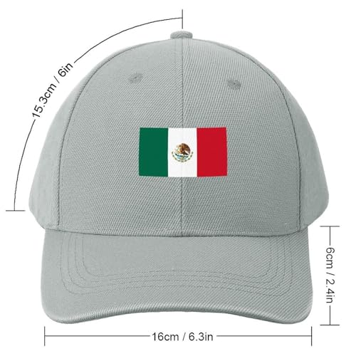 Boys Girls Mexico Flag Baseball Cap, Adjustable Snapback Sun Protection Trucker Hats Outdoor Travel2