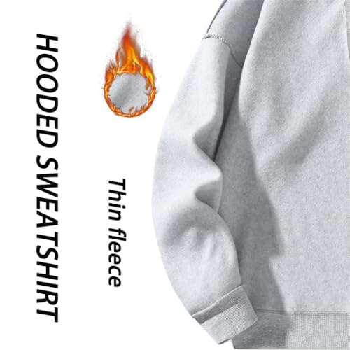 Men's Regular Fit Solid Half Zip Drop Shoulder Essentials Hoodie Men's Quarter Zip Hoodies Zip Up Hoodie Half Zip Hoodie4