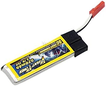 3.7V 1S 520mAh 15C LiPO Battery JST Plug for E-flite Blade 120SR MQX Nine Eagles 328A WLtoys v929 v959