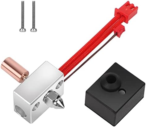 Creality Official Sprite Extruder Upgrade Heater Block Kit High Temperature Pro 300℃ Titanium Heatbreak Plated Copper Nozzle Compatible with Creality Ender 3 S1/Ender3 S1 Pro/CR10 Smart Pro/Sermoon V1