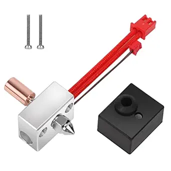 Creality Official Sprite Extruder Upgrade Heater Block Kit High Temperature Pro 300℃ Titanium Heatbreak Plated Copper Nozzle Compatible with Creality Ender 3 S1/Ender3 S1 Pro/CR10 Smart Pro