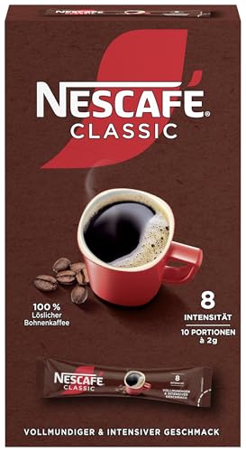 NESCAFÉ Classic Sticks löslicher Bohnenkaffee 1er Pack (á 10 x 2g)