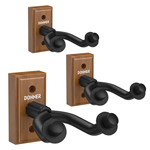 Donner Support Mural pour Guitare Acoustique Electrique, Porte Guitare Mural Noyer Noir pour Basse Ukulélé Violon… - Les Beatles, Paul McCartney, John Lennon, RIngo Starr, George Harrison Donner Support Mural pour Guitare Acoustique Electrique, Porte Guitare Mural Noyer Noir pour Basse Ukulélé Violon…