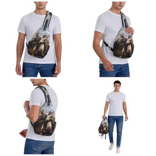 Bolso bandolera pequeño para senderismo unisex miniatura 7