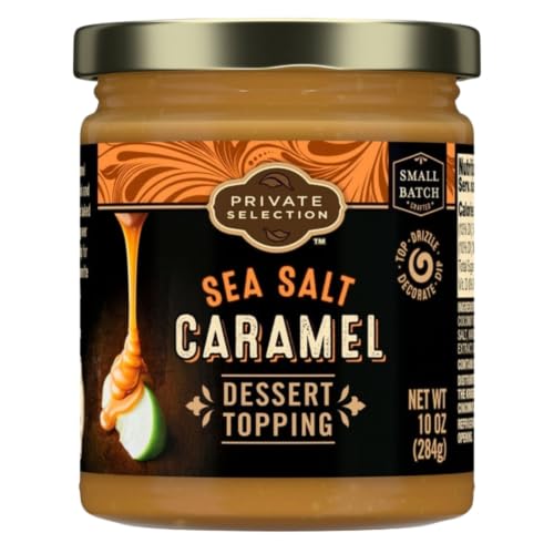 Sea Salt Caramel Dessert Topping, Rich Creamy Caramel Sauce for
