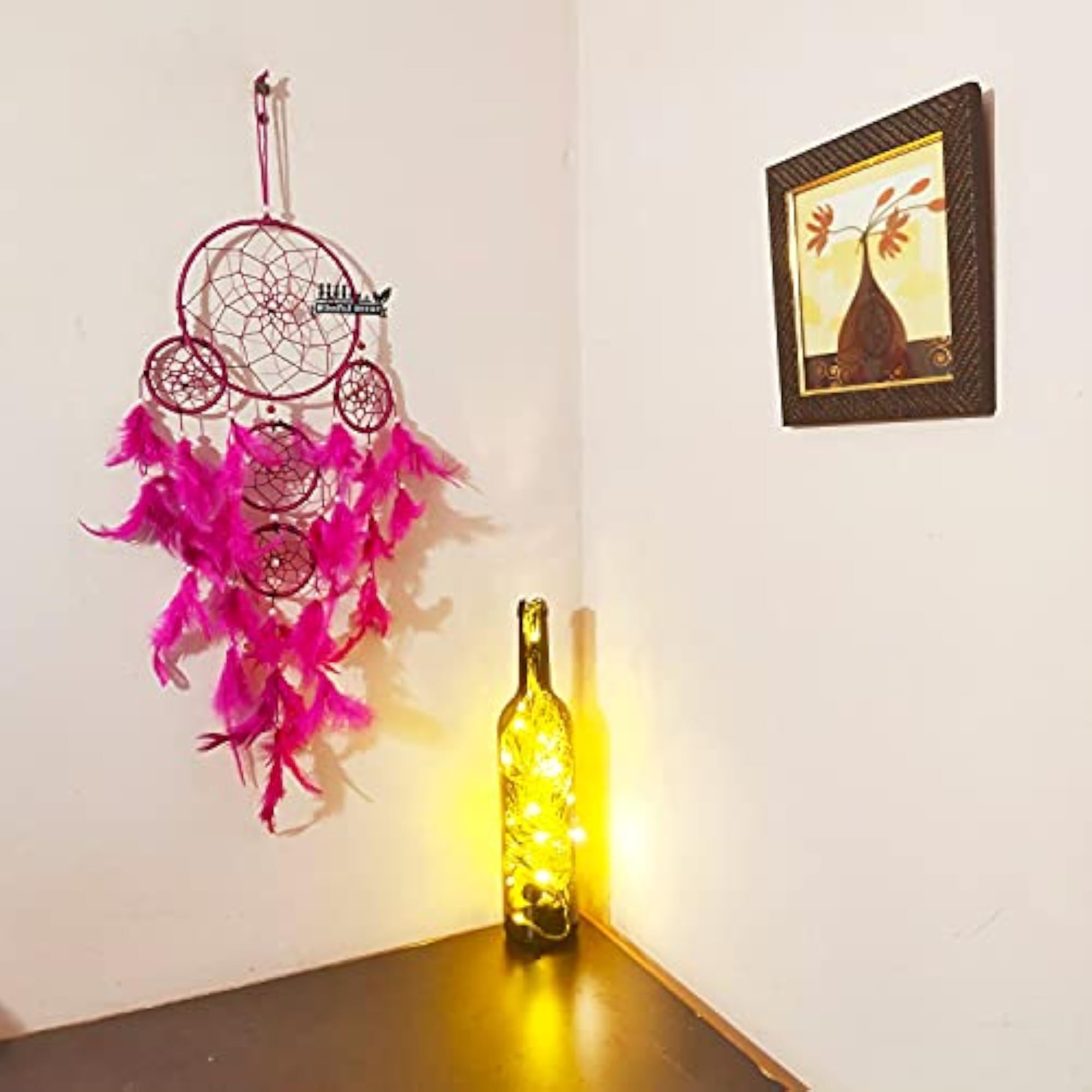 Dream Catchers Wall Hanging for Bedrooms (Pink)