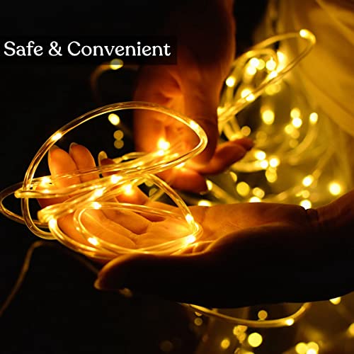 Cadena de luces con batería 2 pack impermeable miniatura 3