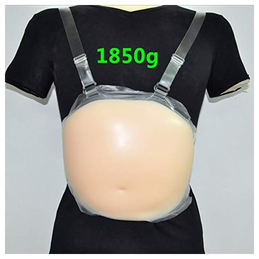 YZZ 1850G Travesti Falso Vientre Falso Embarazo Falso Mujeres Embarazadas Anti-String Accesorios De Rendimiento Silicona