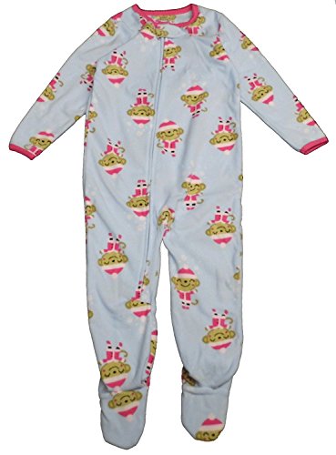 Carter's Child of Mine Made Little Girls' Toddler Microfleece Blanket Sleeper Blue (3T)