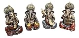 Ebros Coffret cadeau 4 pièces Célébration de la vie Lord Ganesha Jouant des instruments...