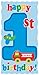 Creative Converting Party Decoration Diecut Sign, Fun at One 1st Birthday, Blue