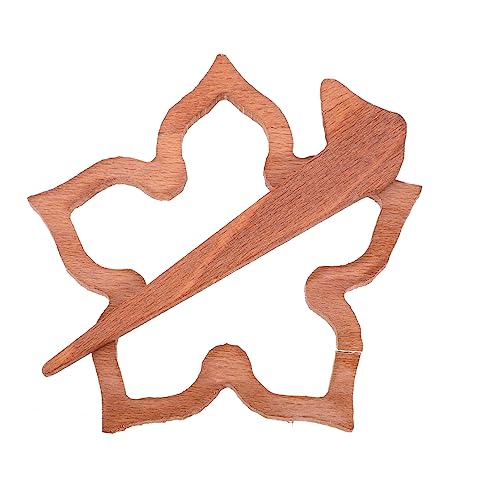Broche fleur en bois élégante idée cadeau original pour homme chic