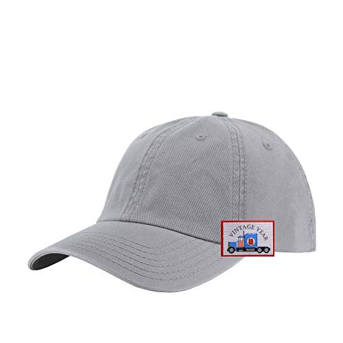 Image of Classic Washed Cotton Baseball Cap - Vintage Adjustable Dad Hat, Curved Bill for Men Women, Outdoor Everyday Wear