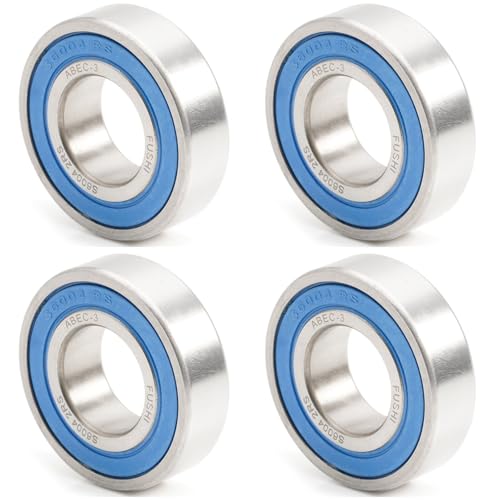 S6004RS Bearing 20x42x12mm 440C Stainless Steel S6004-2RS Stainless Steel Ball Bearings ABEC-3 Rubber Sealed Pick of 2PC