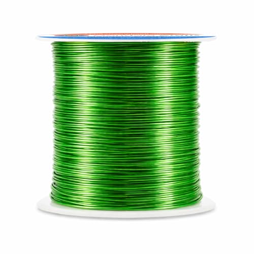 Image of Mandala Crafts 20 Gauge Lime Green Anodized Aluminum Craft Wire, 100 FT | Colored, Flexible, Bendable, for Bonsai, Armature, Sculpting, Wire Wrapping, Jewelry Making, Weather & Tarnish Resistant