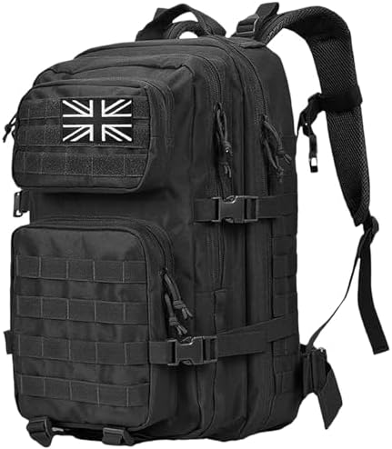 45L Military Tactical Backpacks Large Molle Army Assault Pack 3 D...