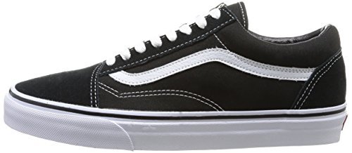 Vans Vans Unisex Old Skool Skate Shoe (12 Men's 13.5 Women's, Black/White)