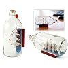 TAYFUN Decorative Glass Bottle Inside Ship Model Battal 4-4